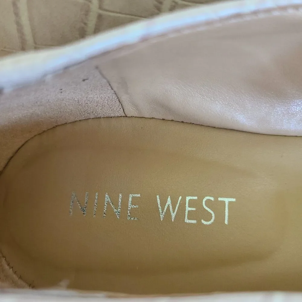 Nine West Women's Haydyn3 Flat Slip-On Shoe Light Natural Neutral Size 8.5M